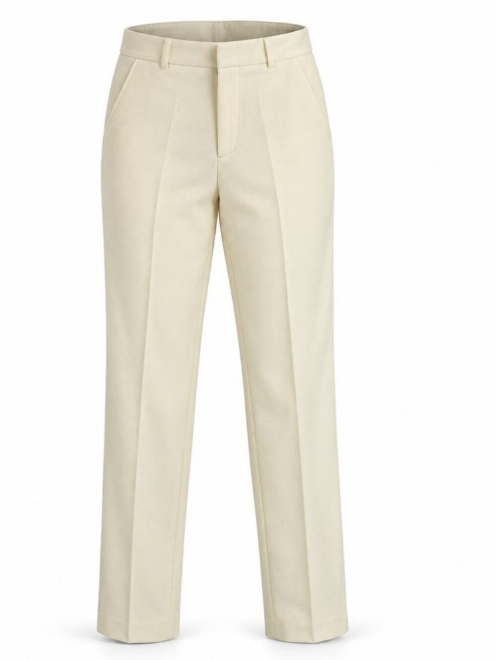 NWT LACOSTE Women’s Oversized Pleated Flannel Wide Leg Pants Cream 34 $225